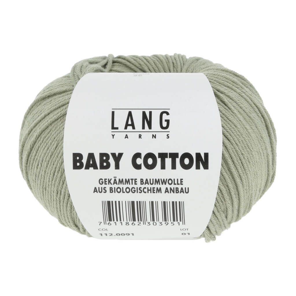Lang Yarns 112.0091 - Pastellgrün Lang Yarns Baby Cotton 50g Lieblingsgarn