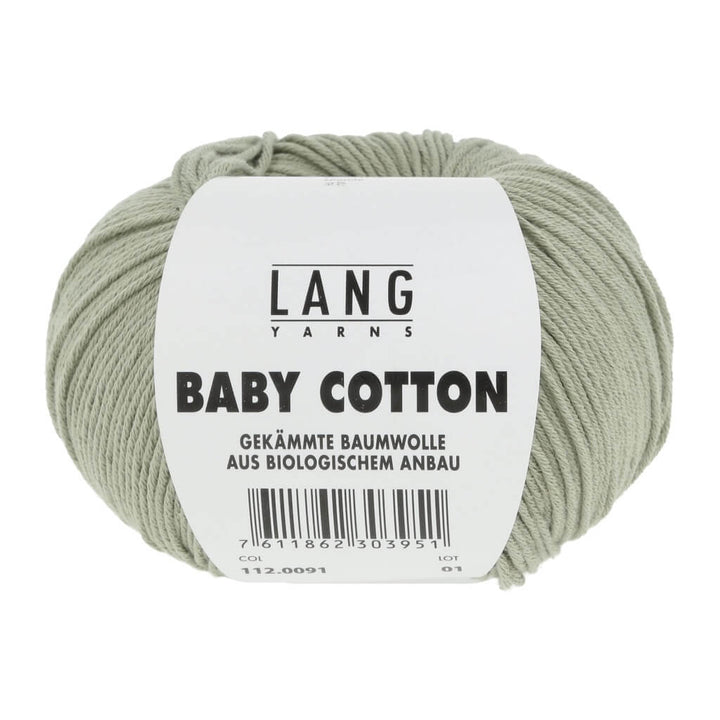 Lang Yarns 112.0091 - Pastellgrün Lang Yarns Baby Cotton 50g Lieblingsgarn