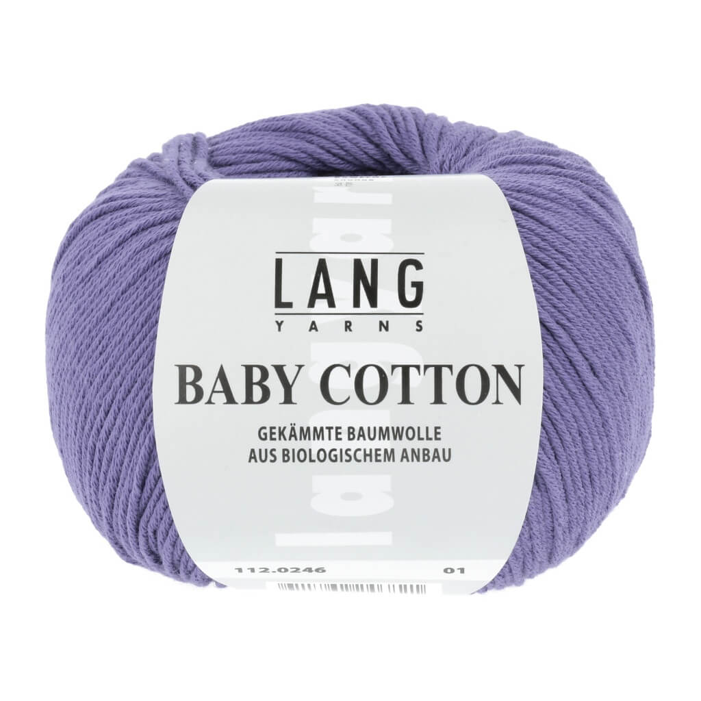 Lang Yarns 112.0246 - Lila Dunkel Lang Yarns Baby Cotton 50g Lieblingsgarn
