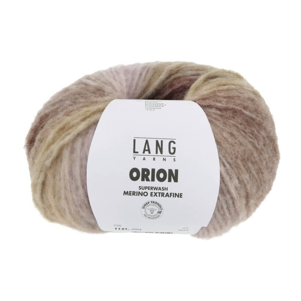 Lang Yarns 004 - Olive/Violett/Braun Lang Yarns Orion Lieblingsgarn