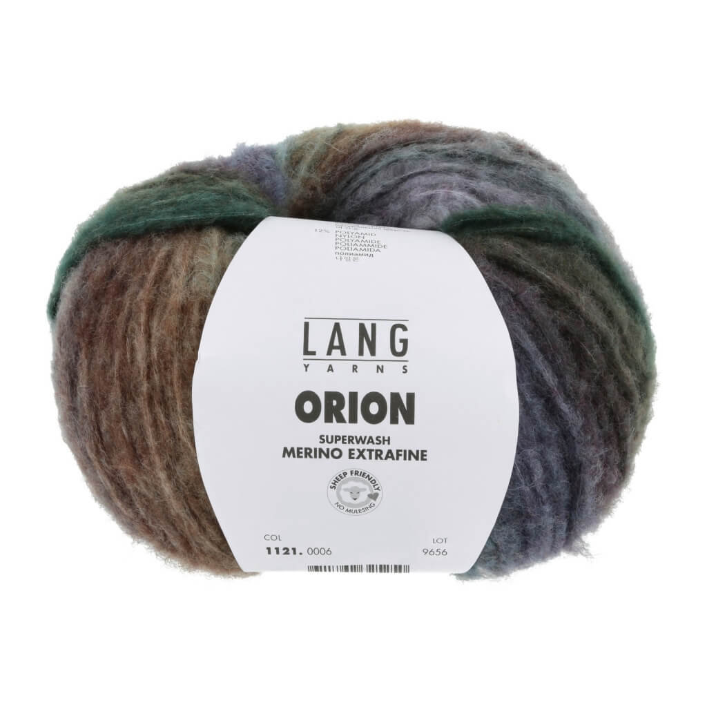 Lang Yarns 006 - Petrol/Lila/Braun Lang Yarns Orion Lieblingsgarn