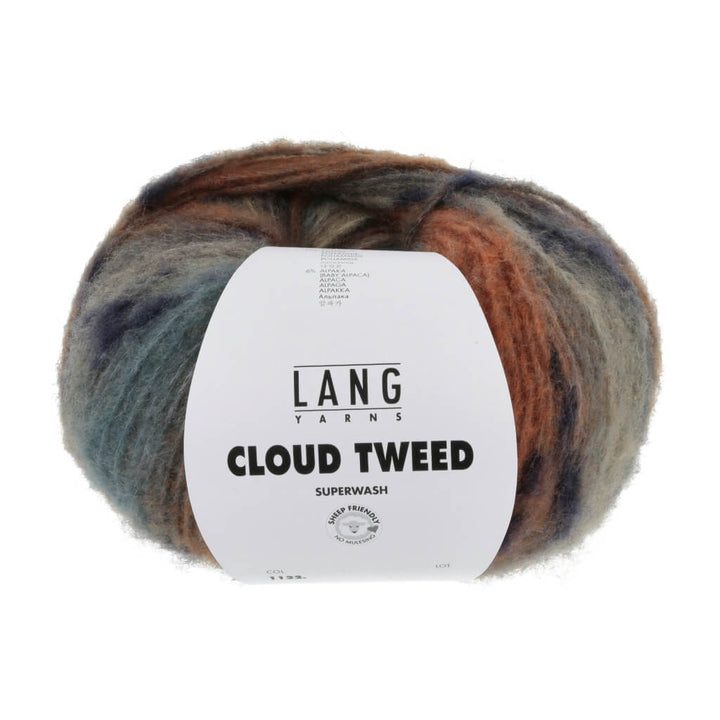 Lang Yarns 004 - Braun/Grün Lang Yarns Cloud Tweed Lieblingsgarn