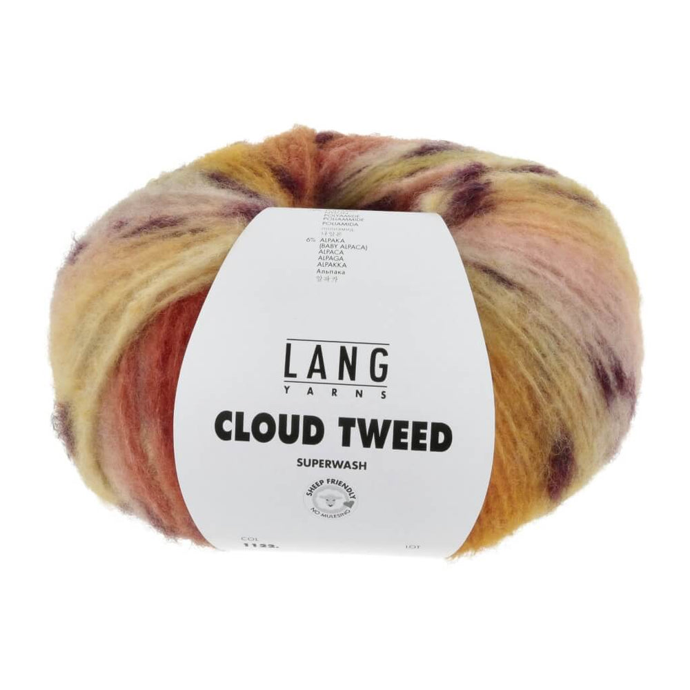 Lang Yarns 005 - Orange/Rot Lang Yarns Cloud Tweed Lieblingsgarn