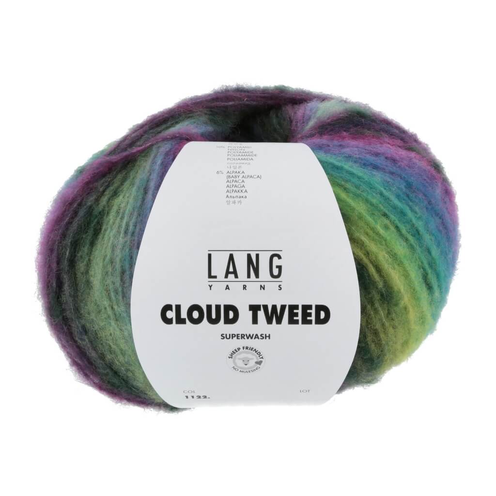 Lang Yarns 006 - Violett/Grün Lang Yarns Cloud Tweed Lieblingsgarn