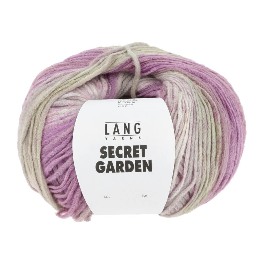 Lang Yarns 4 - Violett/Hellgrün Lang Yarns Secret Garden Lieblingsgarn
