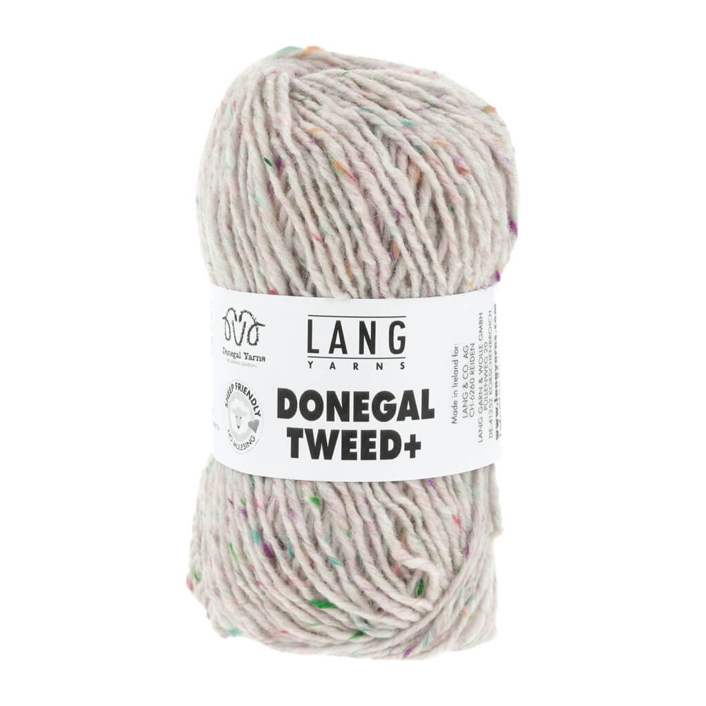 Lang Yarns 001 - Weiss Lang Yarns Donegal Tweed+ Lieblingsgarn