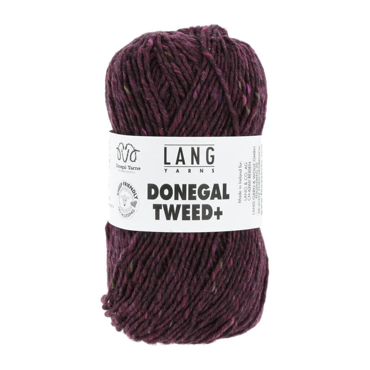 Lang Yarns 066 - Beere Lang Yarns Donegal Tweed+ Lieblingsgarn