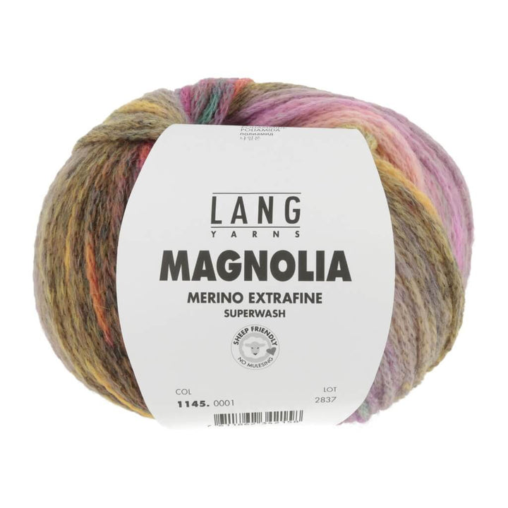 Lang Yarns 001 - ocker/grau/fuchsia Lang Yarns Magnolia Lieblingsgarn