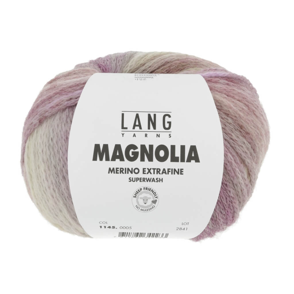 Lang Yarns 005 - fuchsia/viola/beige Lang Yarns Magnolia Lieblingsgarn