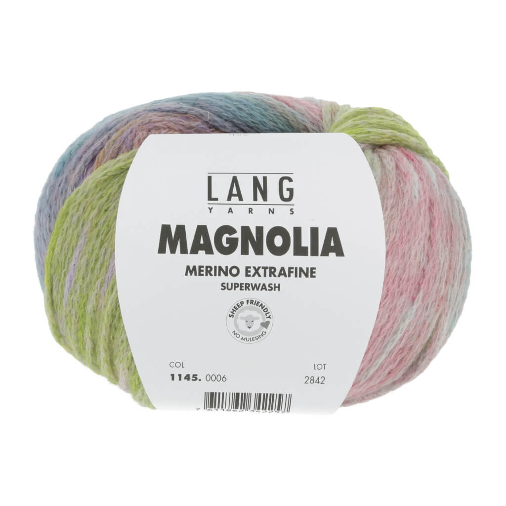 Lang Yarns 006 - hellgrün/blau/orange Lang Yarns Magnolia Lieblingsgarn