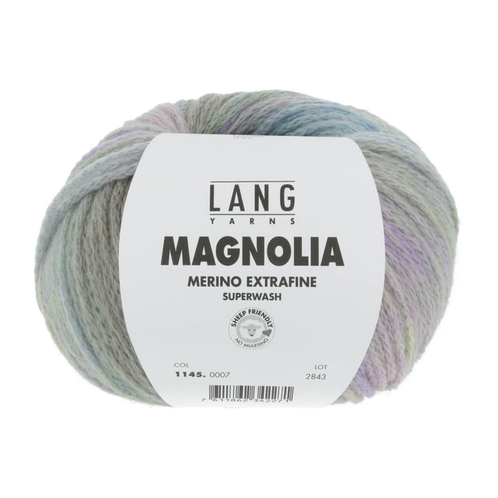 Lang Yarns 007 - blau/beige/lila Lang Yarns Magnolia Lieblingsgarn