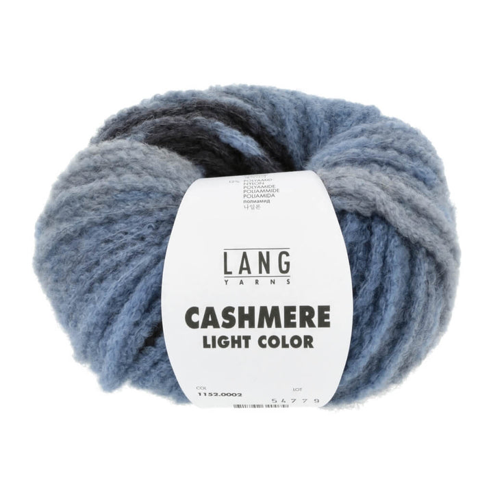 Lang Yarns 002 - Blau/Grau/Offwhite Lang Yarns Cashmere Light - 25g Kaschmir Wolle Lieblingsgarn