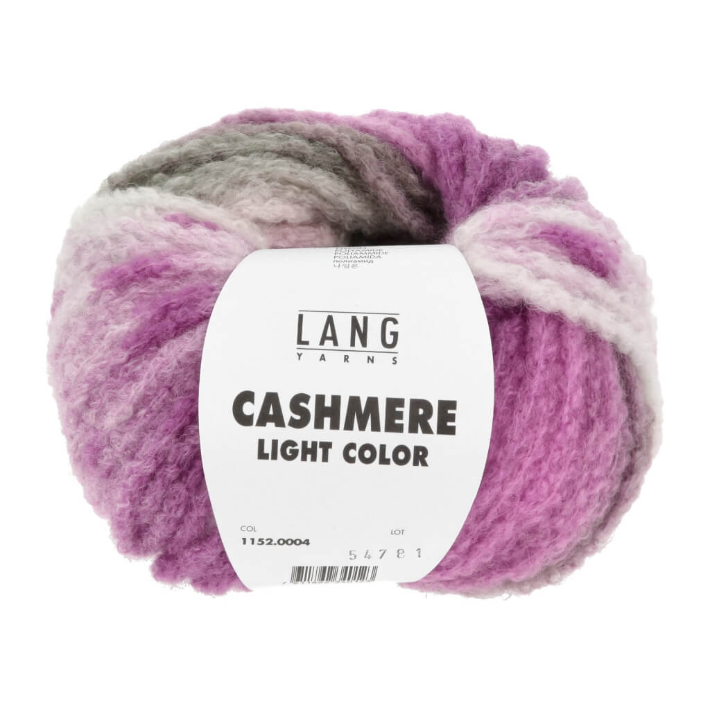 Lang Yarns 004 - Pink/Grau/Schwarz Lang Yarns Cashmere Light - 25g Kaschmir Wolle Lieblingsgarn