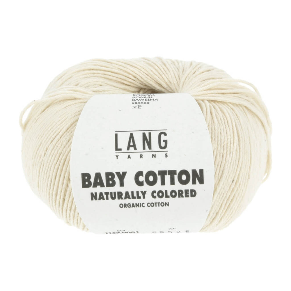 Lang Yarns 001 - Ivory Lang Yarns Baby Cotton Naturally Colored Lieblingsgarn