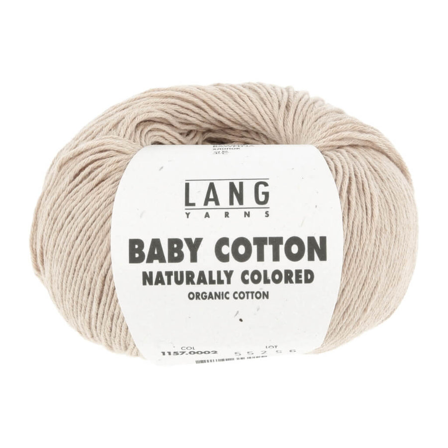 Lang Yarns 002 - Light Brown Lang Yarns Baby Cotton Naturally Colored Lieblingsgarn