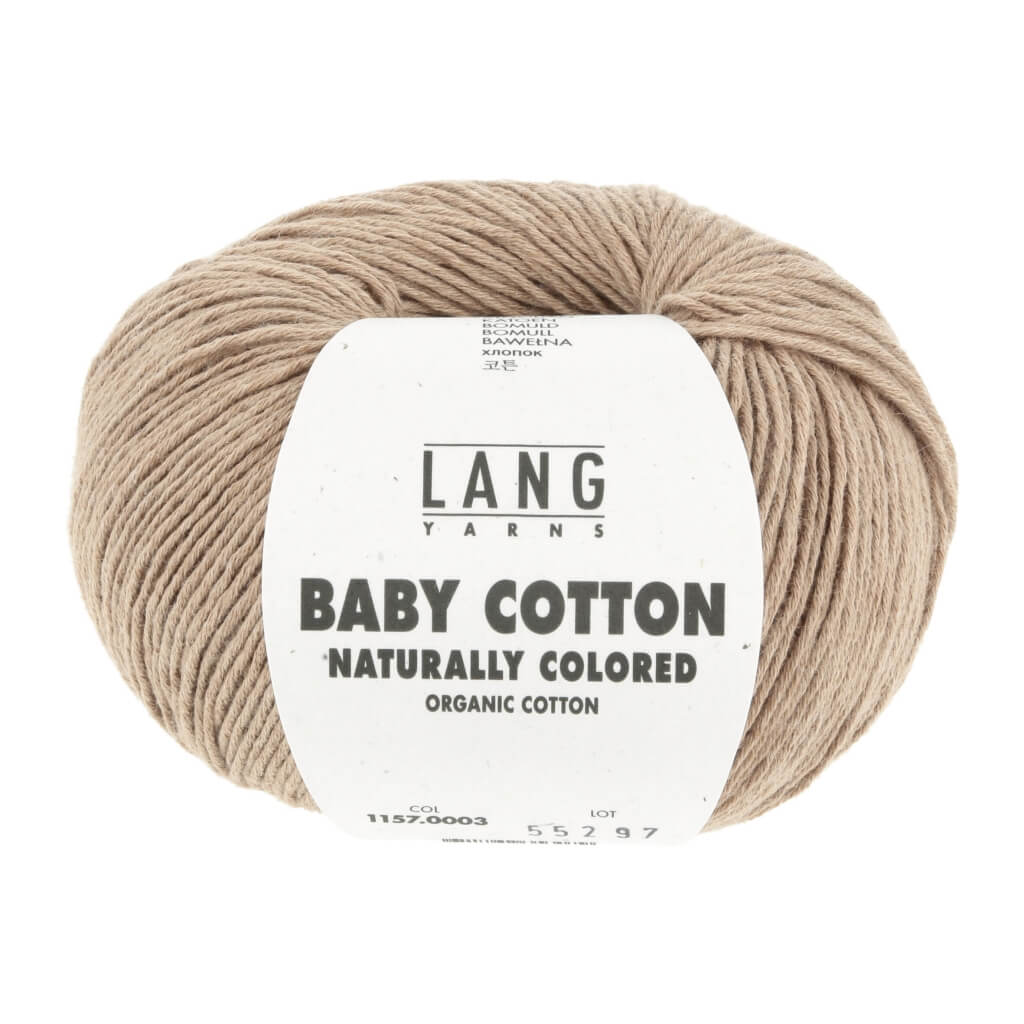 Lang Yarns 003 - Dark Brown Lang Yarns Baby Cotton Naturally Colored Lieblingsgarn
