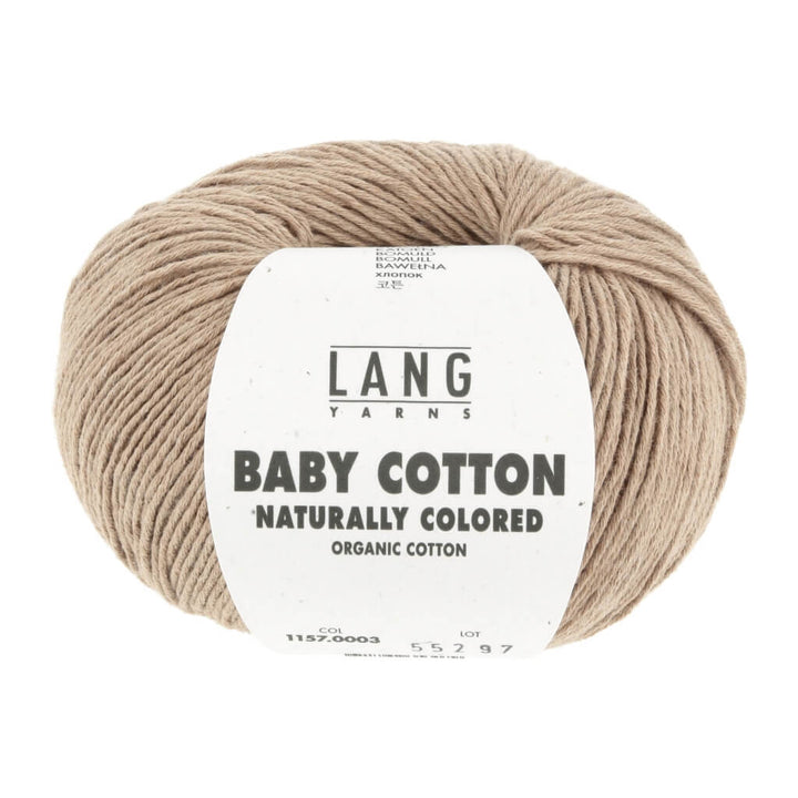 Lang Yarns 003 - Dark Brown Lang Yarns Baby Cotton Naturally Colored Lieblingsgarn