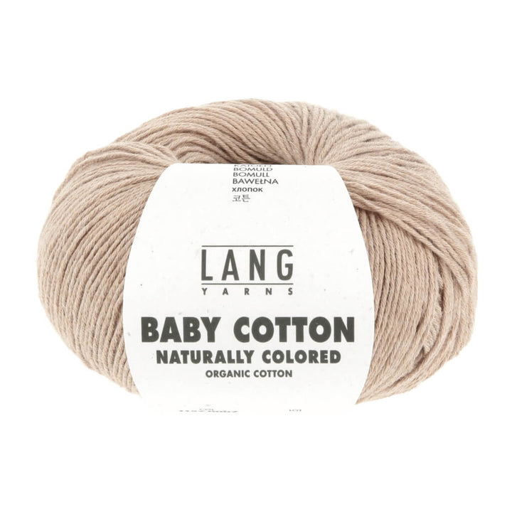Lang Yarns 007 - Pale Brown Lang Yarns Baby Cotton Naturally Colored Lieblingsgarn