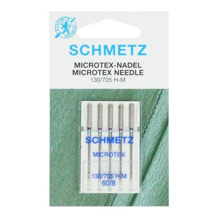 Schmetz 60-08 Schmetz 130/705 H-M Microtex Nähmaschinennadeln Lieblingsgarn