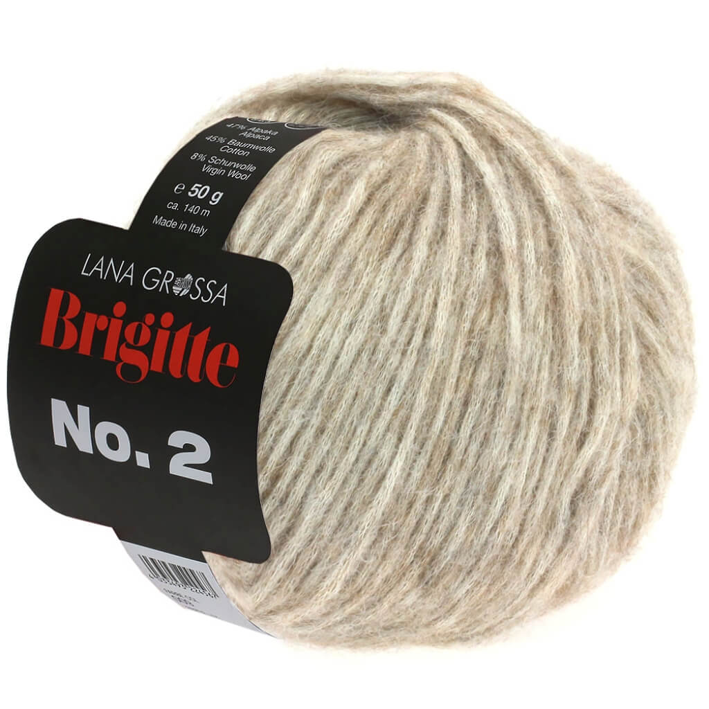 Lana Grossa 15 - Beige Lana Grossa Brigitte No. 2 50 g Lieblingsgarn