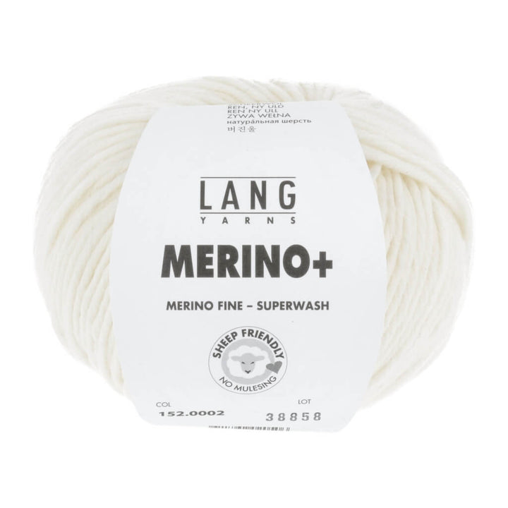 Lang Yarns 152.0002 - Offwhite Lang Yarns Merino+ - 50g Lieblingsgarn