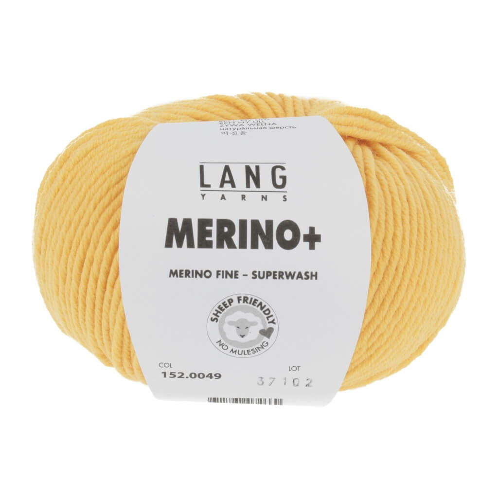 Lang Yarns 152.0049 - Goldgelb Lang Yarns Merino+ - 50g Lieblingsgarn