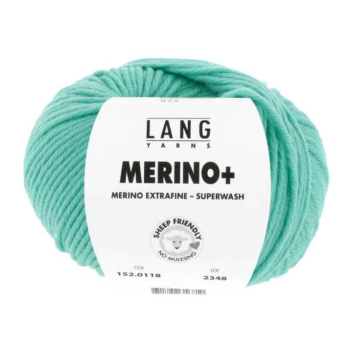 Lang Yarns 118 - Quarz Grün Lang Yarns Merino+ - 50g Lieblingsgarn