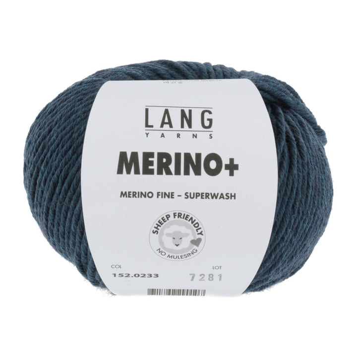 Lang Yarns 152.0233 - Petrol Mélange Lang Yarns Merino+ - 50g Lieblingsgarn