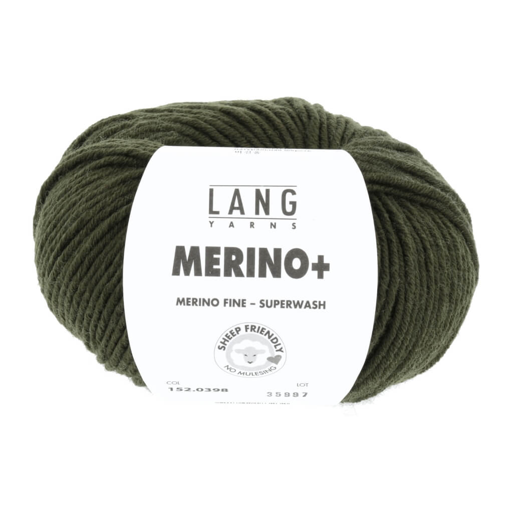 Lang Yarns 152.0398 - Lodengrün Lang Yarns Merino+ - 50g Lieblingsgarn