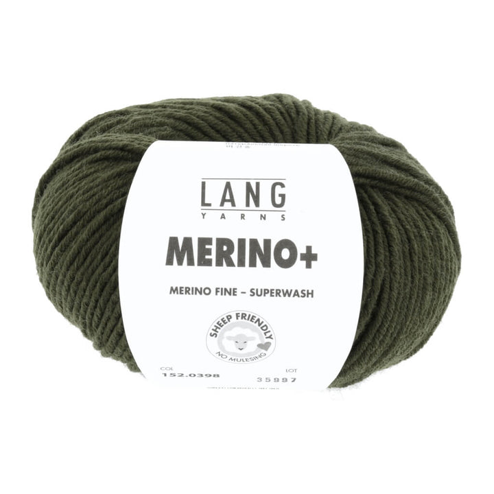Lang Yarns 152.0398 - Lodengrün Lang Yarns Merino+ - 50g Lieblingsgarn