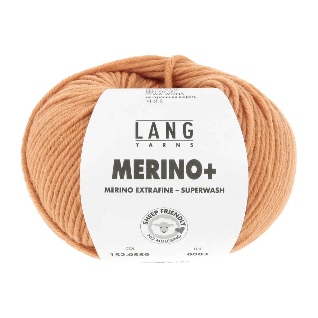 Lang Yarns 559 - Tangerine Lang Yarns Merino+ - 50g Lieblingsgarn