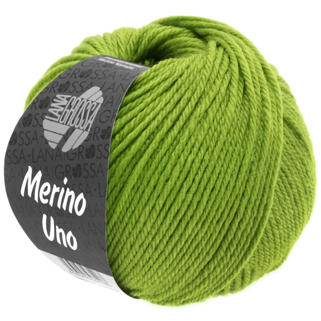 Lana Grossa 21 - Apfelgrün Lana Grossa Merino Uno 50 g Lieblingsgarn