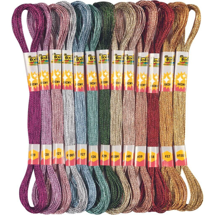 Folia Folia Stickgarn Set Metallic, 26 Docken Lieblingsgarn