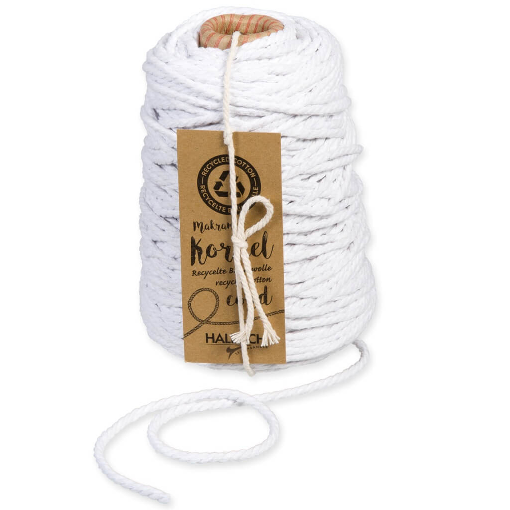 Halbach 11 - white Halbach Makramee Garn 5 mm x 80 m Lieblingsgarn