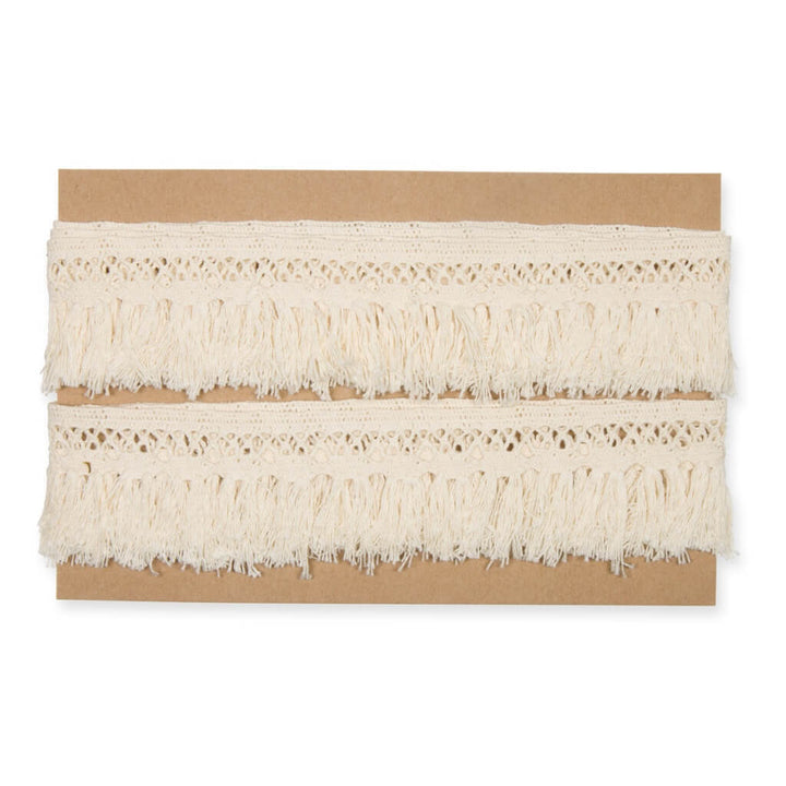 Halbach Halbach Fransenborte Makramee 4,3 cm x 3 m Lieblingsgarn