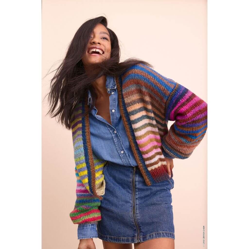 Streifencardigan Candy Strickanleitung - Lana Grossa (Heft)