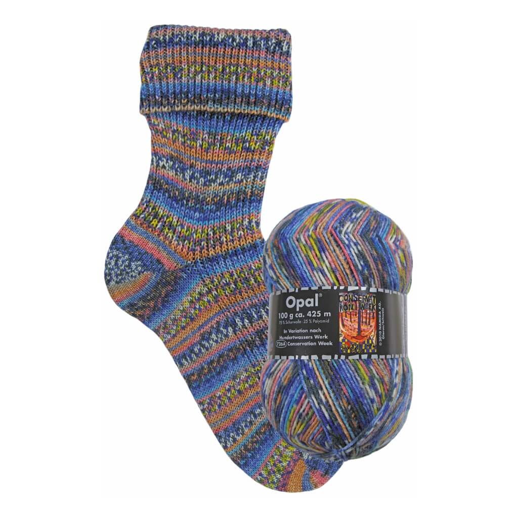 Opal 3201 - Conservation Week Opal Hundertwasser III Sockenwolle - 100g Lieblingsgarn