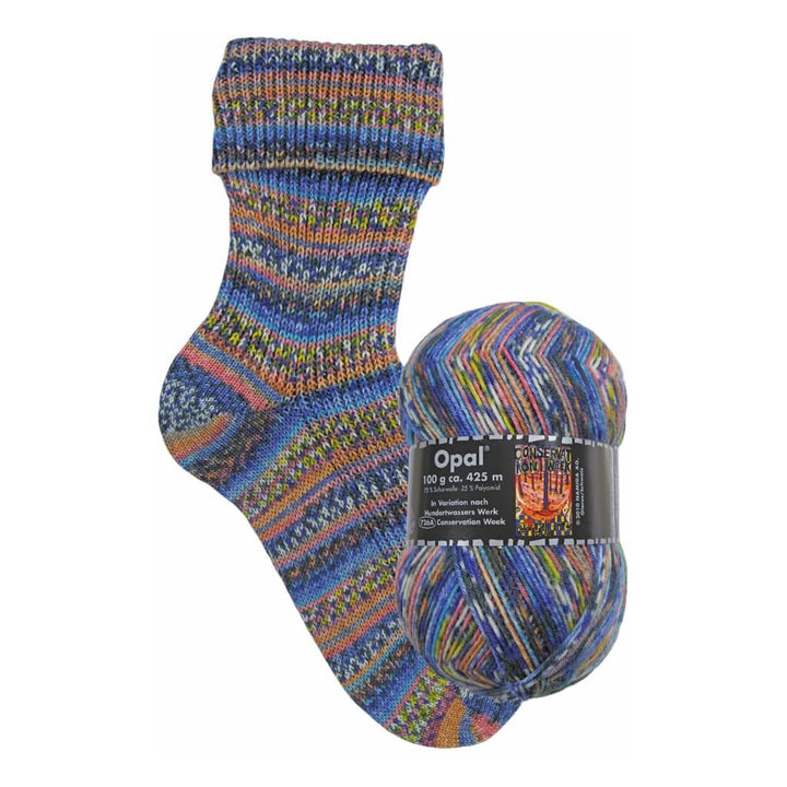 Opal 3201 - Conservation Week Opal Hundertwasser III Sockenwolle - 100g Lieblingsgarn