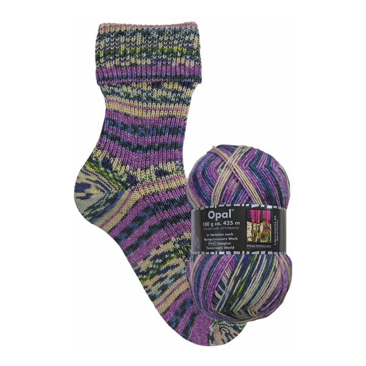 Opal 3203 - Imagine Tomorrow's World Opal Hundertwasser III Sockenwolle - 100g Lieblingsgarn