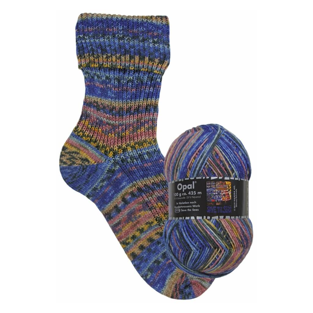 Opal 3207 - Save the Seas Opal Hundertwasser III Sockenwolle - 100g Lieblingsgarn