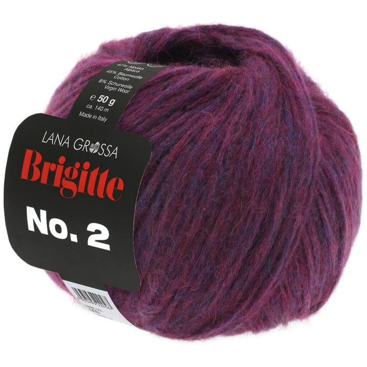 Lana Grossa 34 - Aubergine Lana Grossa Brigitte No. 2 50 g Lieblingsgarn