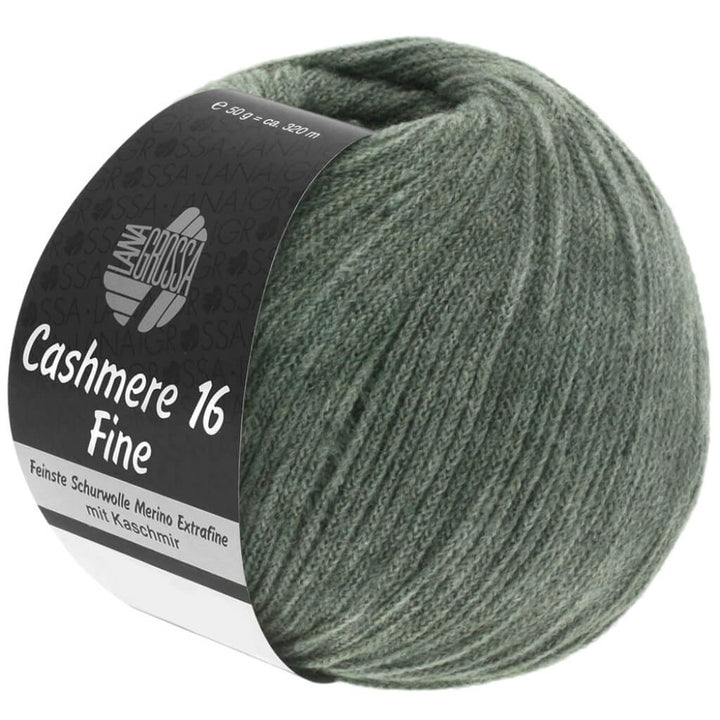 Lana Grossa 34 - Graugrün Lana Grossa Cashmere 16 Fine 50 g Lieblingsgarn