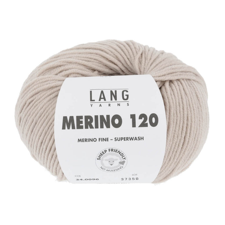Lang Yarns 34.0096 - Hellbeige Lang Yarns Merino 120 Lieblingsgarn