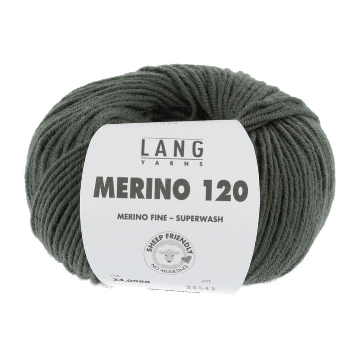 Lang Yarns 34.0098 - Olive Lang Yarns Merino 120 Lieblingsgarn