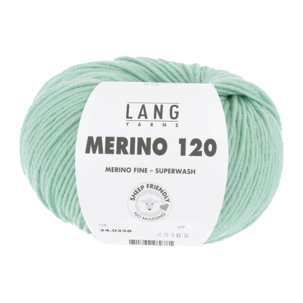 Lang Yarns 34.0358 - Pistache Lang Yarns Merino 120 Lieblingsgarn