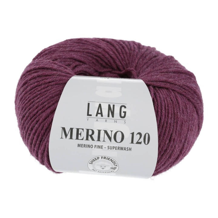 Lang Yarns 34.0566 - Zyklame Mélange Lang Yarns Merino 120 Lieblingsgarn