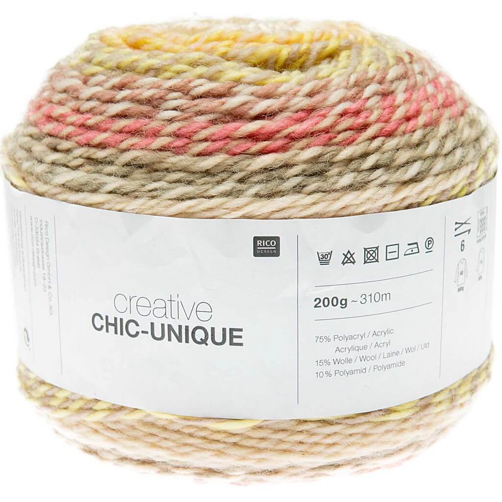 Rico Design 001 - Pastell Rico Design Creative Chic-Unique 200g Lieblingsgarn