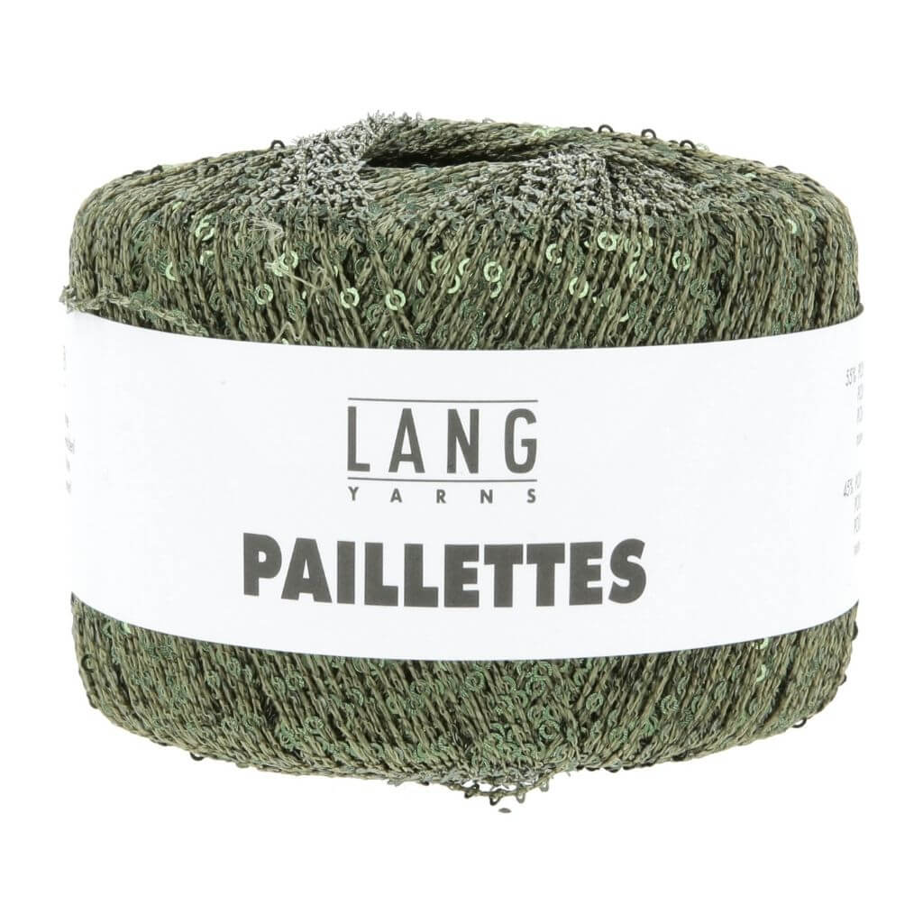 Lang Yarns 099 - Krokodilgrün Lang Yarns Paillettes Lieblingsgarn