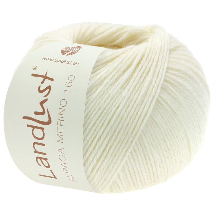 Lana Grossa 401 - Rohweiß Lana Grossa Landlust Alpaka Merino 160 50 g Lieblingsgarn