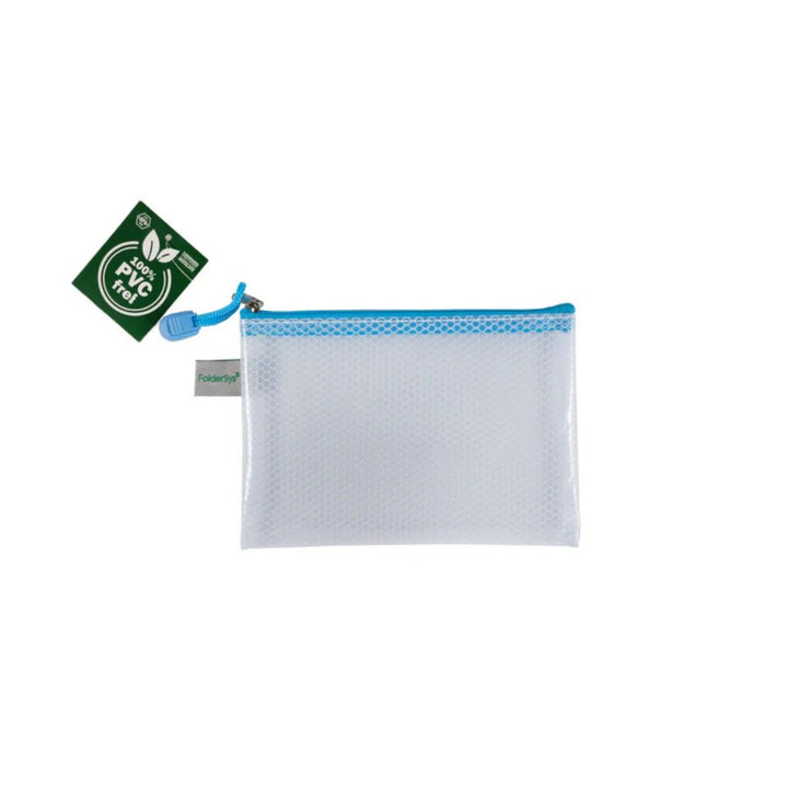 FolderSys 42 - pastell-blau transparent FolderSys Reißverschluss-Beutel "Candy-Bag" A6 Lieblingsgarn